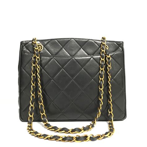 chanel shoulder bag big|chanel vintage black shoulder bag.